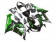 Noir Brillant Vert Flamme Carénages Moto Kawasaki ZX6R 2005-2006