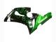 Noir Brillant Vert Flamme Carénages Moto Kawasaki ZX6R 2005-2006
