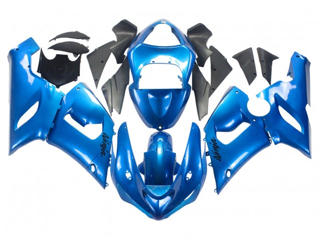 Bleu Brillant Carénage Moto Kawasaki ZX6R 2005-2006