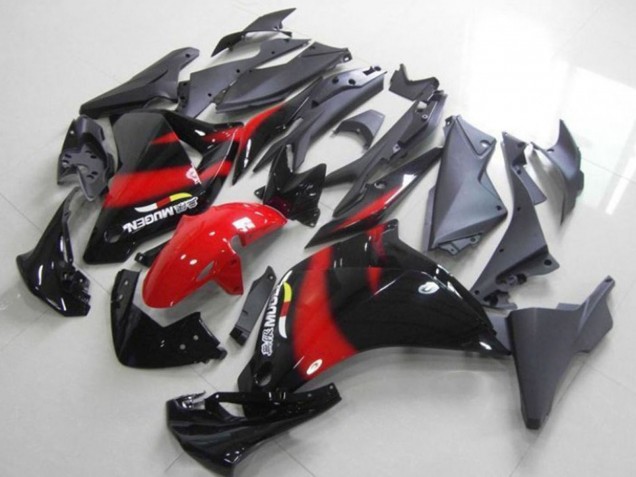 Noir Brillant Rouge Carénages Moto Honda CBR250RR 2011-2015