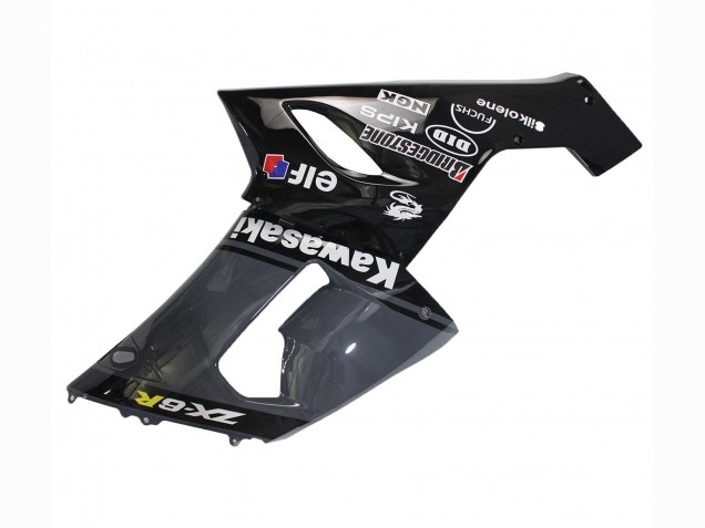 Gris Foncé Noir Carénage Moto Kawasaki ZX6R 2005-2006