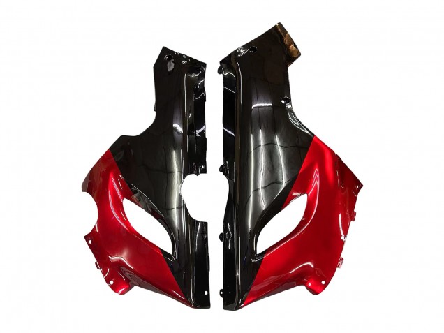 Rouge Noir Carénage Moto Kawasaki ZX6R 2005-2006