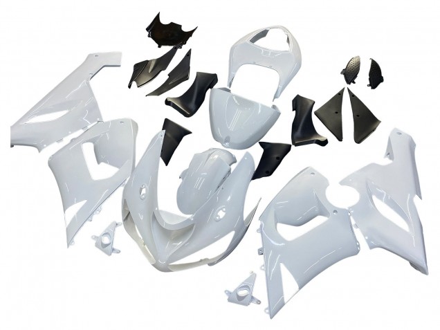Blanc Carénage Moto Kawasaki ZX6R 2005-2006