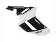 Noir Blanc Ninja Carénage Moto Kawasaki ZX6R 2007-2008