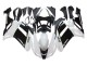 Noir Blanc Ninja Carénage Moto Kawasaki ZX6R 2007-2008
