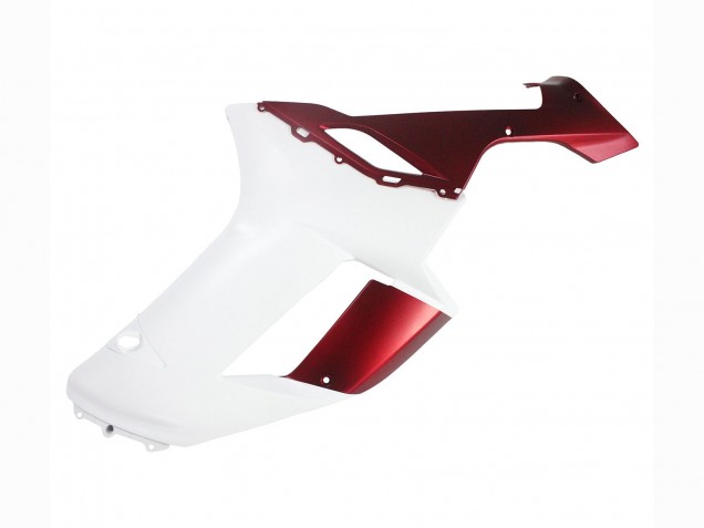 Blanc Rouge Carénages Moto Kawasaki ZX6R 2007-2008