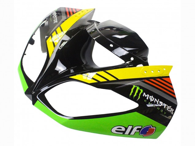 Vert Noir Brillant Jaune Blanc Rouge Elf Monstre Carénage Moto Kawasaki ZX6R 2009-2012