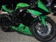 Vert Noir Brillant Carénage Moto Kawasaki ZX6R 2009-2012
