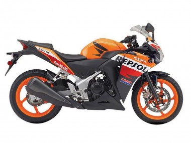 Orange Blanc Rouge Noir Brillant Repsol HRC Carénage Moto Honda CBR250RR 2011-2015 Pas Chère