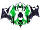 Vert Noir Mat Carénage Moto Kawasaki ZX6R 2019-2022