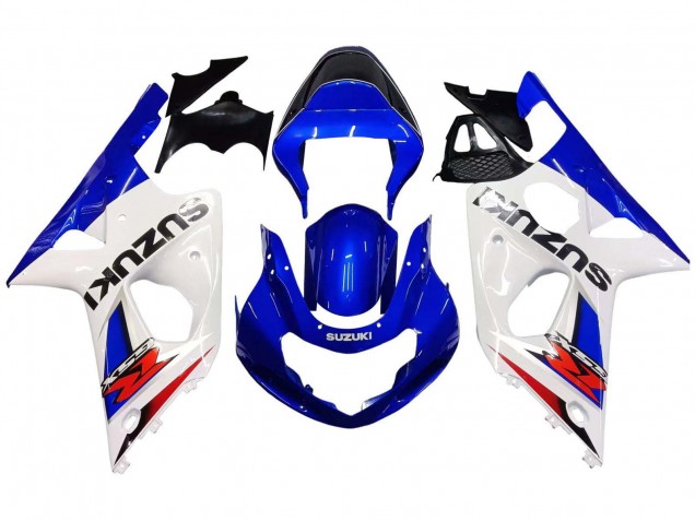 Blanc Bleu Rouge Carénage Moto Suzuki GSXR1000 2000-2002