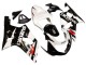 Blanc Noir Brillant Rouge Carénage Moto Suzuki GSXR1000 2000-2002
