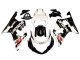 Blanc Noir Brillant Rouge Carénage Moto Suzuki GSXR1000 2000-2002