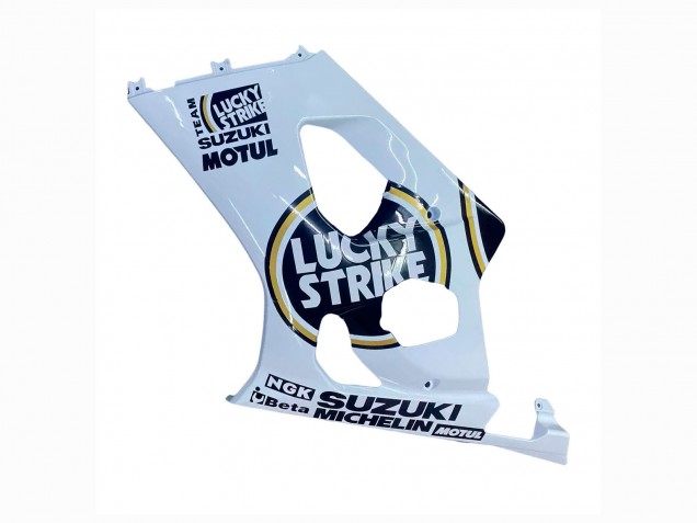 Blanc Noir Or Motul Lucky Strike Carénage Moto Suzuki GSXR 1000 2003-2004