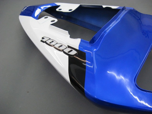 Bleu Blanc Noir Carénage Moto Suzuki GSXR 1000 2003-2004