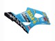 Bleu Clair Jaune Noir Rizla Motul Carénage Moto Suzuki GSXR 1000 2003-2004