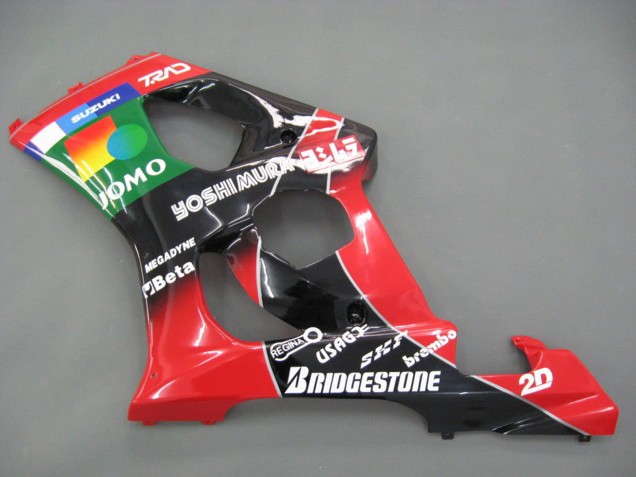 Rouge Jaune Bleu Vert Noir JOMO Carénage Moto Suzuki GSXR 1000 2003-2004