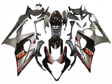 Argent Noir Rouge Carénages Moto Suzuki GSXR 1000 2005-2006 Pas Chère