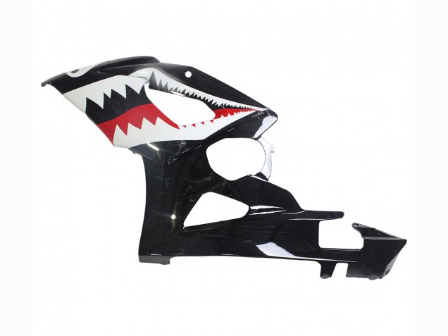 Noir Brillant Rouge Blanc Requin Carénage Moto Suzuki GSXR 1000 2005-2006