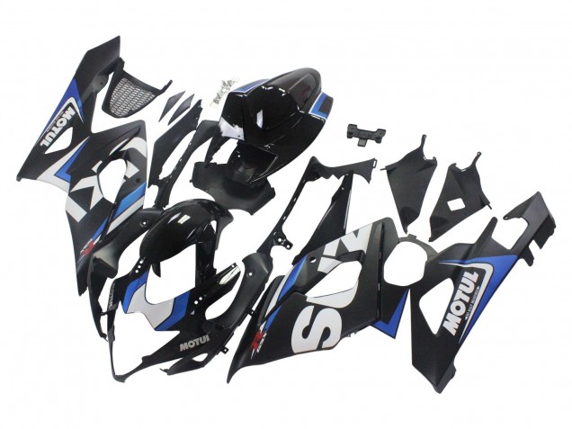Noir Bleu Blanc Motul Carénage Moto Suzuki GSXR 1000 2005-2006