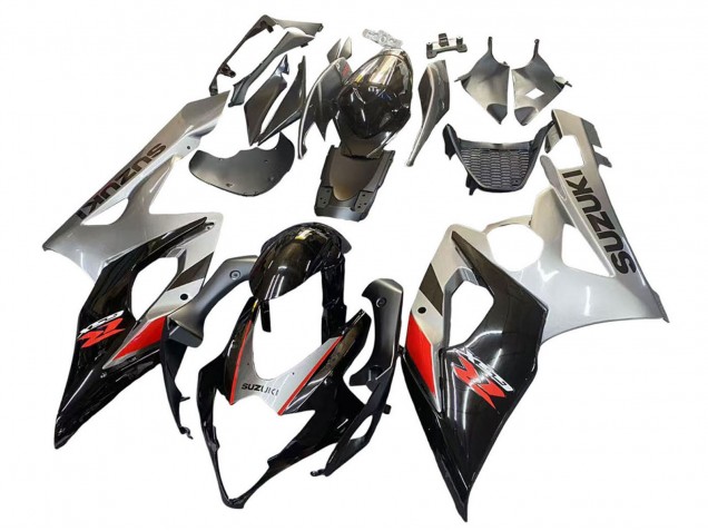 Noir Gris Rouge Carénages Moto Suzuki GSXR 1000 2005-2006