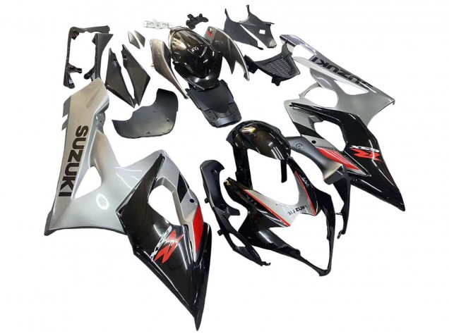 Noir Gris Rouge Carénages Moto Suzuki GSXR 1000 2005-2006