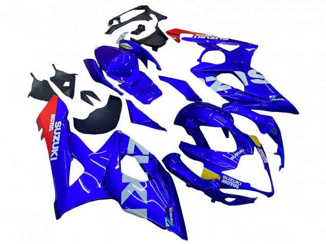 Bleu Jaune Blanc Rouge Motul Carénage Moto Suzuki GSXR 1000 2005-2006
