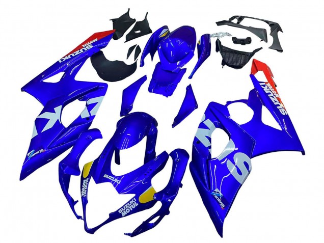 Bleu Jaune Blanc Rouge Motul Carénage Moto Suzuki GSXR 1000 2005-2006