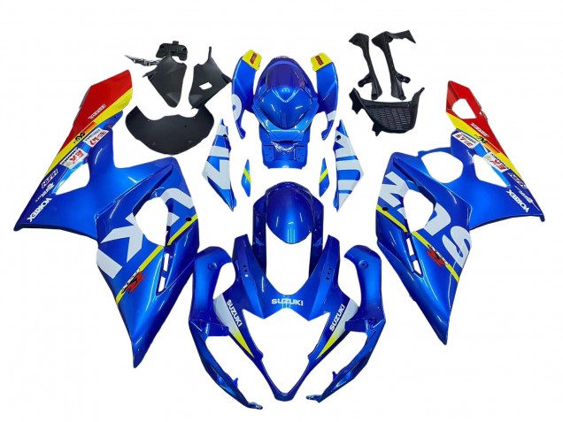 Bleu Jaune Rouge Blanc Carénage Moto Suzuki GSXR 1000 2005-2006