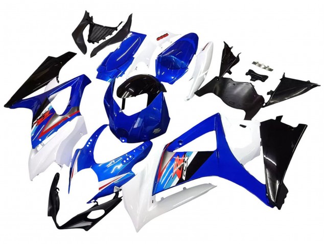 Blanc Bleu Noir Rouge Carénage Moto Suzuki GSXR 1000 2007-2008