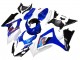 Blanc Bleu Noir Rouge Carénage Moto Suzuki GSXR 1000 2007-2008