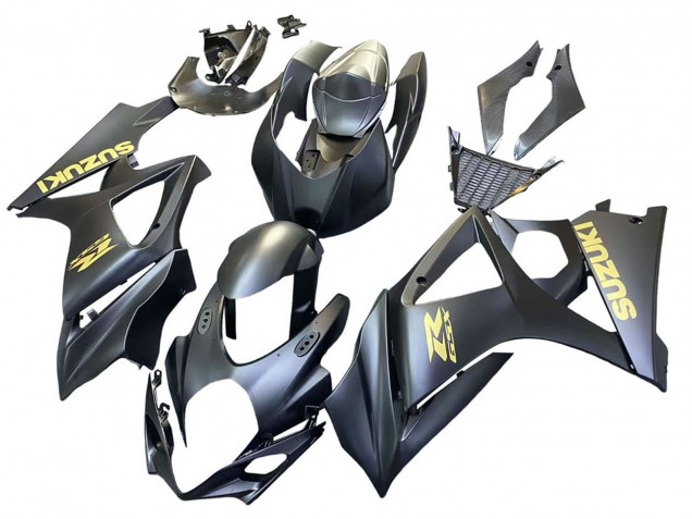 Noir Mat Or Décalque Carénage Moto Suzuki GSXR 1000 2007-2008