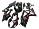Noir Rouge Flamme Carénage Moto Suzuki GSXR 1000 2007-2008