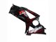 Noir Rouge Flamme Carénage Moto Suzuki GSXR 1000 2007-2008