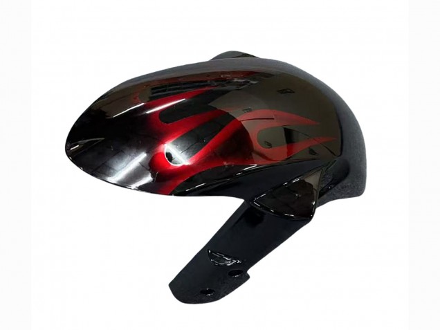 Noir Rouge Flamme Carénage Moto Suzuki GSXR 1000 2007-2008