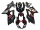 Noir Rouge Flamme Carénage Moto Suzuki GSXR 1000 2007-2008