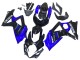 Bleu Noir Brillant Kits Carénages Moto Suzuki GSXR 1000 2007-2008