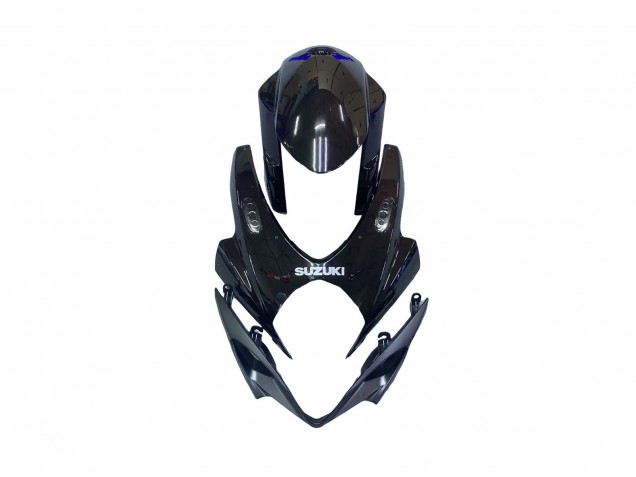 Bleu Noir Brillant Kits Carénages Moto Suzuki GSXR 1000 2007-2008