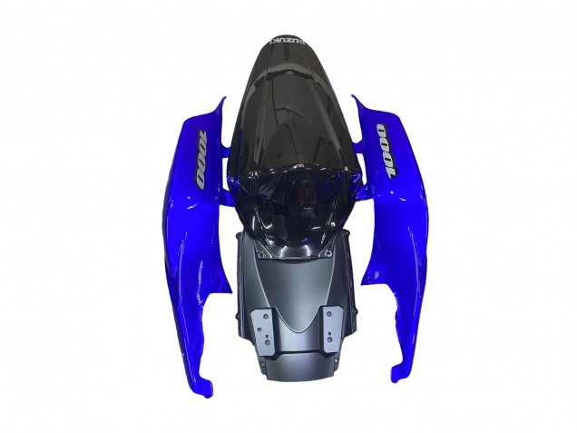Bleu Noir Brillant Kits Carénages Moto Suzuki GSXR 1000 2007-2008