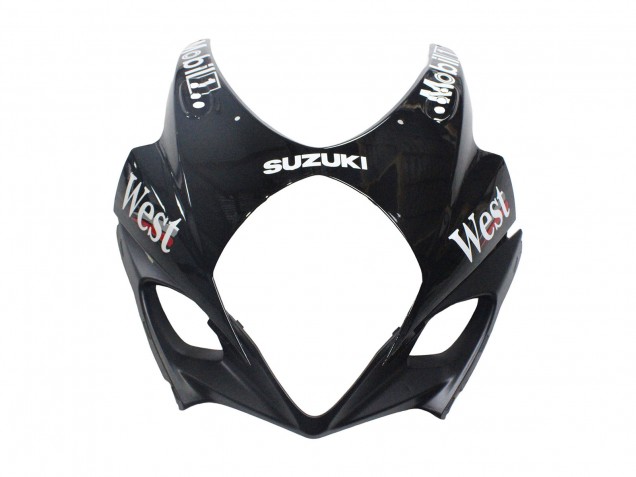Noir Brillant Blanc West Carénage Moto Suzuki GSXR 1000 2007-2008