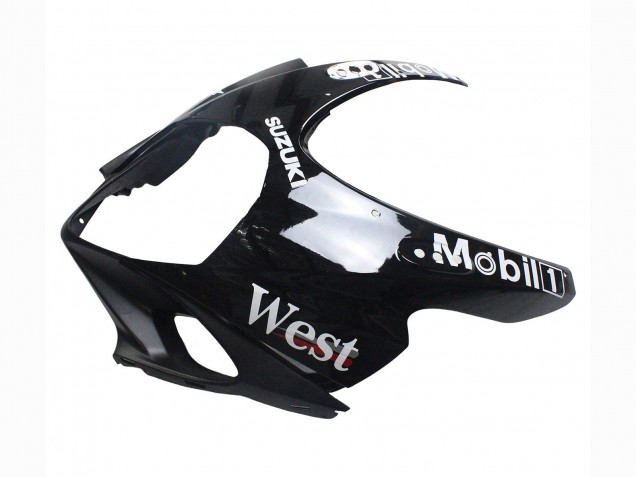 Noir Brillant Blanc West Carénage Moto Suzuki GSXR 1000 2007-2008