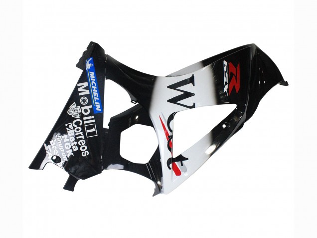 Noir Brillant Blanc West Carénage Moto Suzuki GSXR 1000 2007-2008