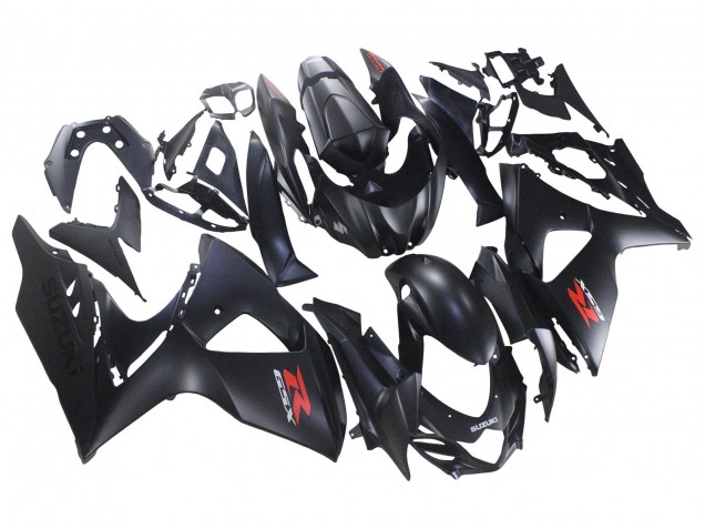 Noir Mat Rouge Décalque Carénage Moto Suzuki GSXR 1000 2007-2008
