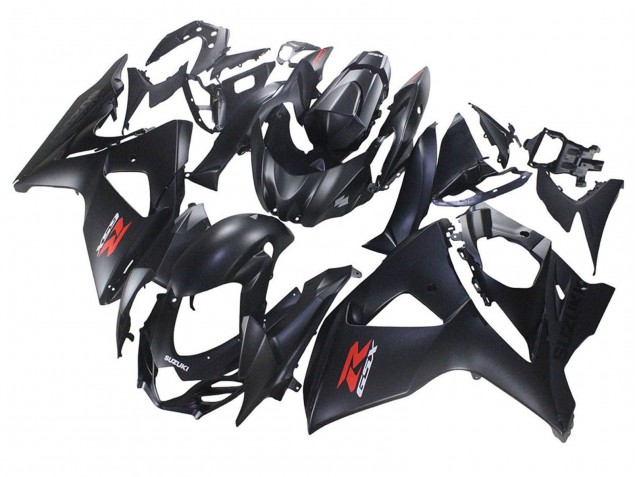 Noir Mat Rouge Décalque Carénage Moto Suzuki GSXR 1000 2007-2008