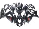 Noir Mat Rouge Décalque Carénage Moto Suzuki GSXR 1000 2007-2008