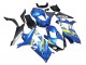 Bleu Jaune Noir Carénage Moto Suzuki GSXR 1000 2007-2008
