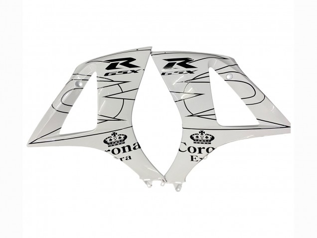Blanc Noir Alstare Corona Motul Carénage Moto Suzuki GSXR 1000 2007-2008