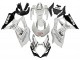 Blanc Noir Alstare Corona Motul Carénage Moto Suzuki GSXR 1000 2007-2008