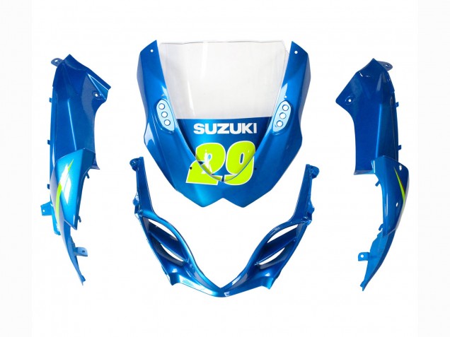 Bleu Clair Vert Motul 29 Ecstar Carénage Moto Suzuki GSXR 1000 2009-2016