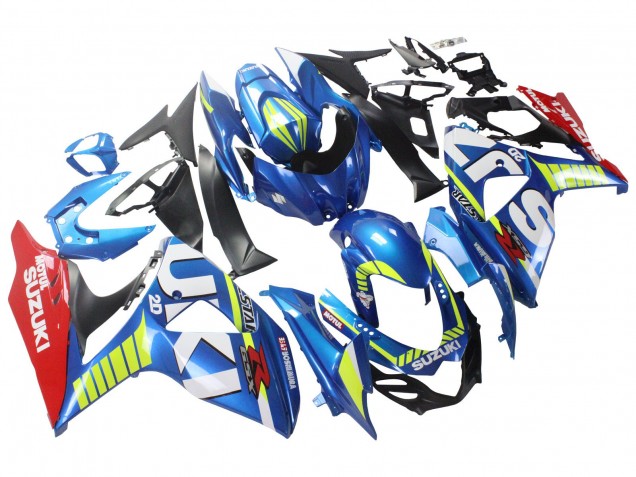 Bleu Clair Vert Rouge Motul Carénage Moto Suzuki GSXR 1000 2009-2016